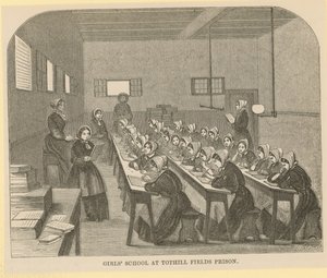 École des filles à la prison de Tothill Fields - English School