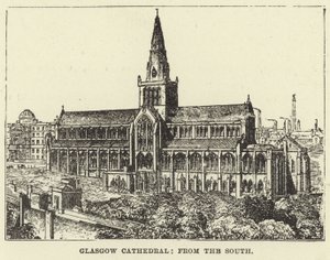 Cathédrale de Glasgow, depuis le sud - English School