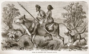 Aller au marché - la route terrestre, illustration de l