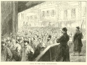 Aller à la distribution de nourriture, mars 1871 - English School
