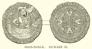 Gold-Noble. Richard II - English School
