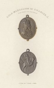 Médaillon en or de Charles Ier - English School