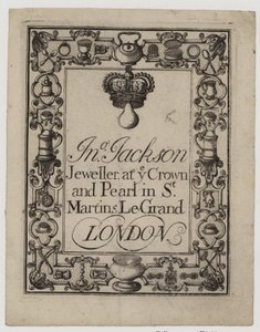 Orfèvres et argentiers, In Jackson, carte de visite - English School