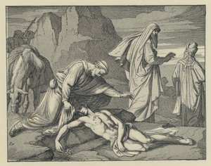 Bon Samaritain (gravure) - English School
