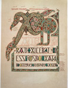 Évangile selon Saint Matthieu, page du deuxième Incipit - English School