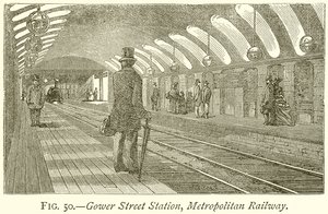 Station de Gower Street, Metropolitan Railway - English School