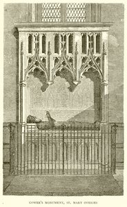 Monument de Gower, St. Mary Overies - English School