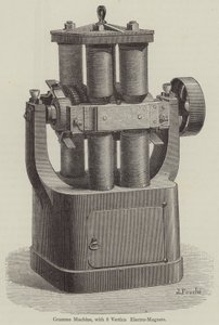 Machine Gramme, avec 8 électro-aimants verticaux - English School