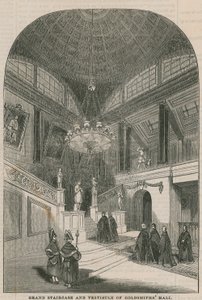 Grand escalier et vestibule de Goldsmiths Hall - English School