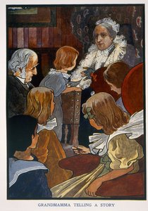 Grand-mère racontant une histoire - English School