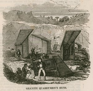 Cabanes des carriers de granit, Rubislaw, Aberdeen - English School