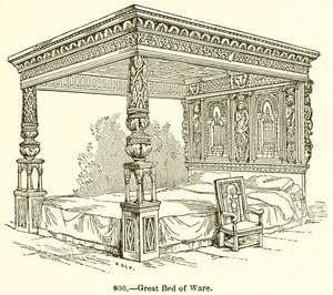 Grand lit de Ware - English School