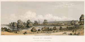 Grande Exposition, 1851, Depuis le Pont, Hyde Park - English School