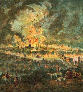 Grand incendie de Londres (1666) - English School