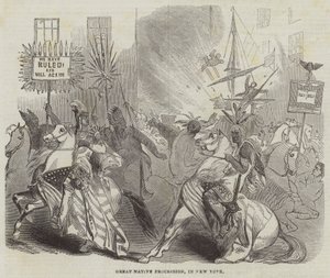 Grande procession indigène à New York - English School