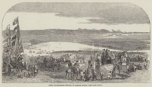 Grande réunion protectionniste à Barham Downs (gravure) - English School