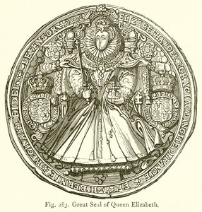 Grand sceau de la reine Elizabeth - English School