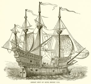 Grand navire du roi Henri VIII - English School