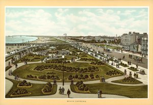 Great Yarmouth : Beach Gardens (lithographie couleur) - English School