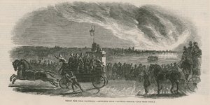 Grand incendie près de Battersea - English School