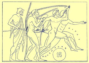 Coureurs grecs, illustration pour Olympia par Adolf Boetticher, 1886 - English School