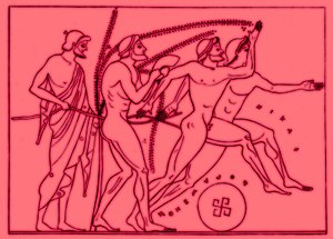 Coureurs grecs, illustration pour Olympia par Adolf Boetticher, 1886 - English School