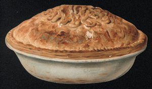 Carte de vœux en forme de tarte