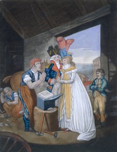 Gretna Green, ou le mariage à chaud, pub. Par Aurrie & Whittle, 1794