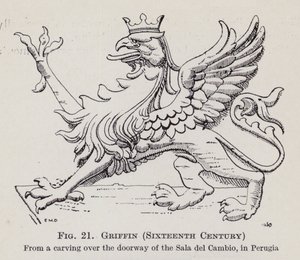Griffon, XVIe siècle (lithographie)