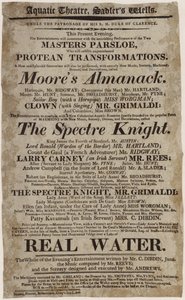 Grimaldi au théâtre aquatique - English School
