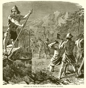 Bosquets de Baal attaqués par des tribus hostiles - English School