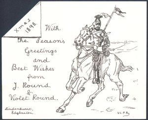Garde à cheval, Carte de Noël