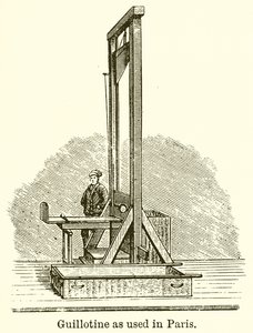 Guillotine utilisée à Paris - English School