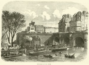 Canonnières sur la Seine, novembre 1870 - English School