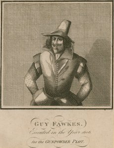 Guy Fawkes, exécuté en 1606 pour le complot des poudres - English School