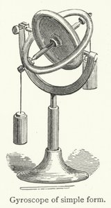 Gyroscope de forme simple (gravure)