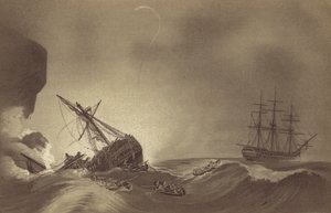 Le HMS Impetueux, commandé par le capitaine Thomas Byam Martin, sauvant l