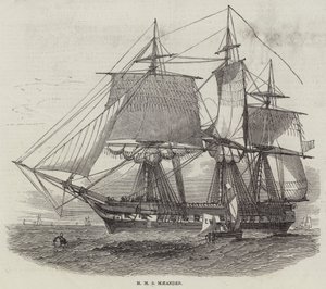 HMS Maeander (gravure) - English School