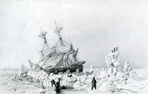 HMS Terror retenu sur la glace