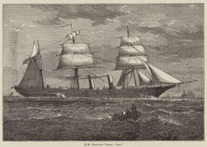 HM Despatch Vessel "Iris" (gravure) - English School