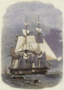 La corvette à vapeur HM Racoon - English School