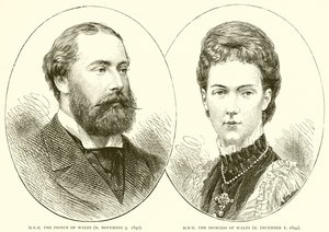 S.A.R. le prince de Galles (né le 9 novembre 1841). S.A.R. la princesse de Galles (née le 1er décembre 1844) - English School