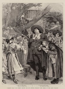"Haddon Hall," la nouvelle opéra de M. Sydney Grundy et Sir Arthur Sullivan, au Savoy Theatre (gravure) - English School