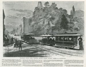 Système de tramway à câble parent de Hallidie fonctionnant sans chevaux ni locomotives - English School