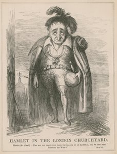 Hamlet dans le cimetière de Londres