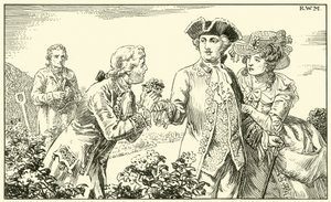 Remis un bouquet de fleurs de pomme de terre à Sa Majesté - English School