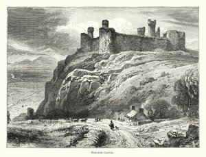 Château de Harlech (gravure) - English School