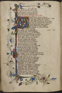 Bordure de barre et initiale 
