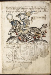 Henri VI à cheval, Armoiries à l