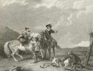 Chasse au faucon - English School